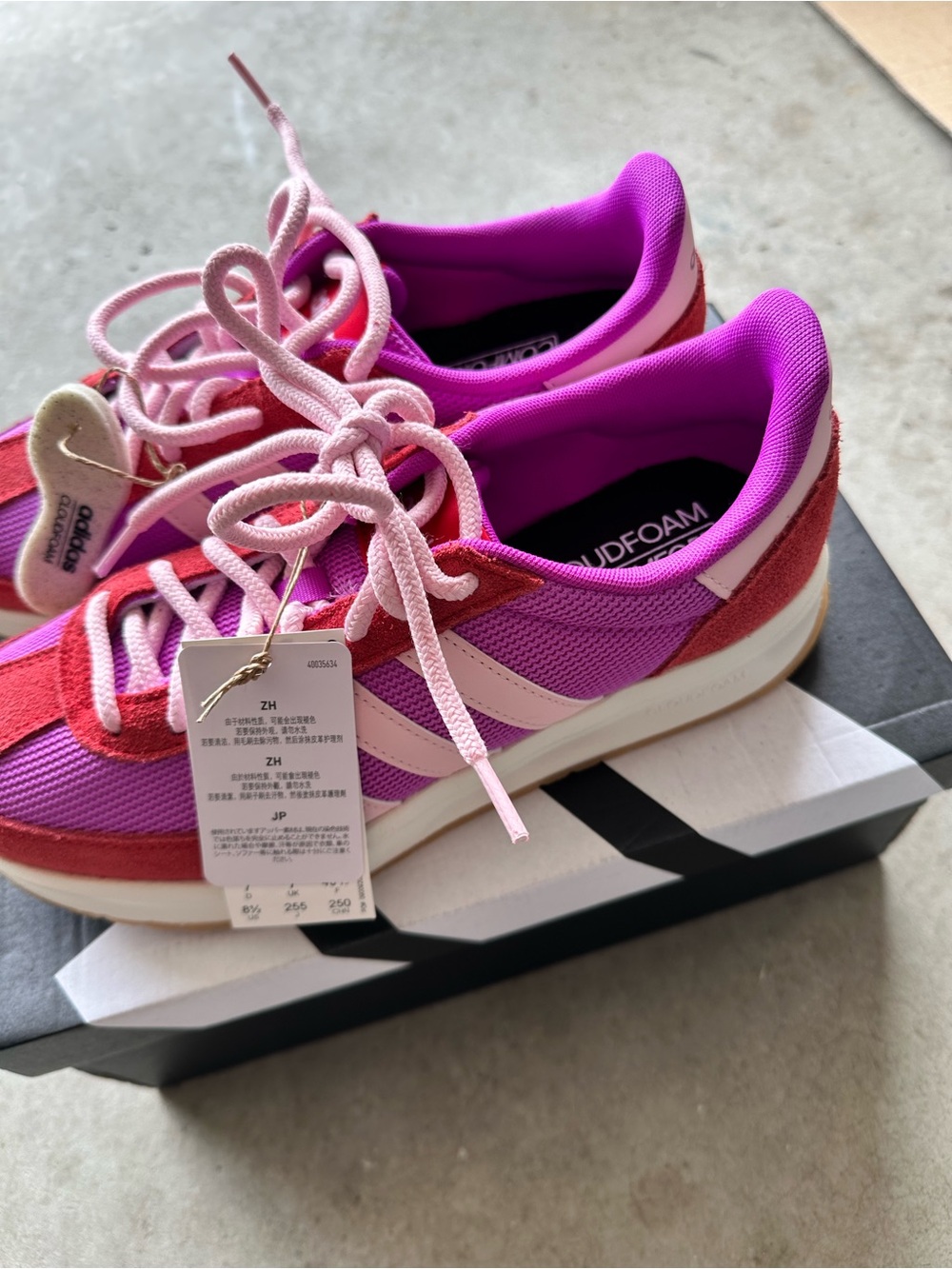 adidas Women’s Pink & Purple Low-Top Sneakers